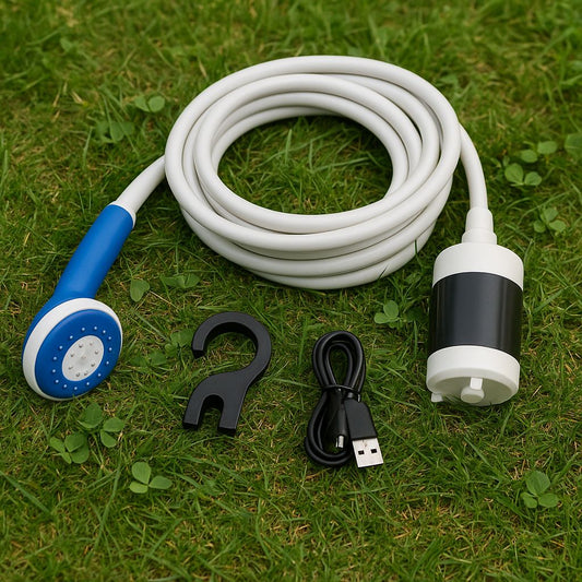DUCHA PORTÁTIL Recargable para camping, mascotas y emergencias